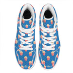 Popcorn Box Pattern Print High Top Leather Sneakers