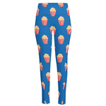 Popcorn Box Pattern Print High-Waisted Pocket Leggings