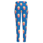 Popcorn Box Pattern Print High-Waisted Pocket Leggings