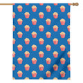 Popcorn Box Pattern Print House Flag