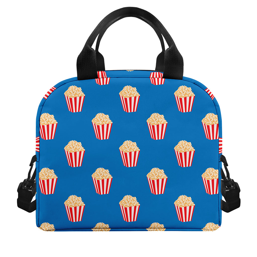Popcorn Box Pattern Print Insulated Lunch Bag