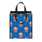 Popcorn Box Pattern Print Insulated Lunch Tote