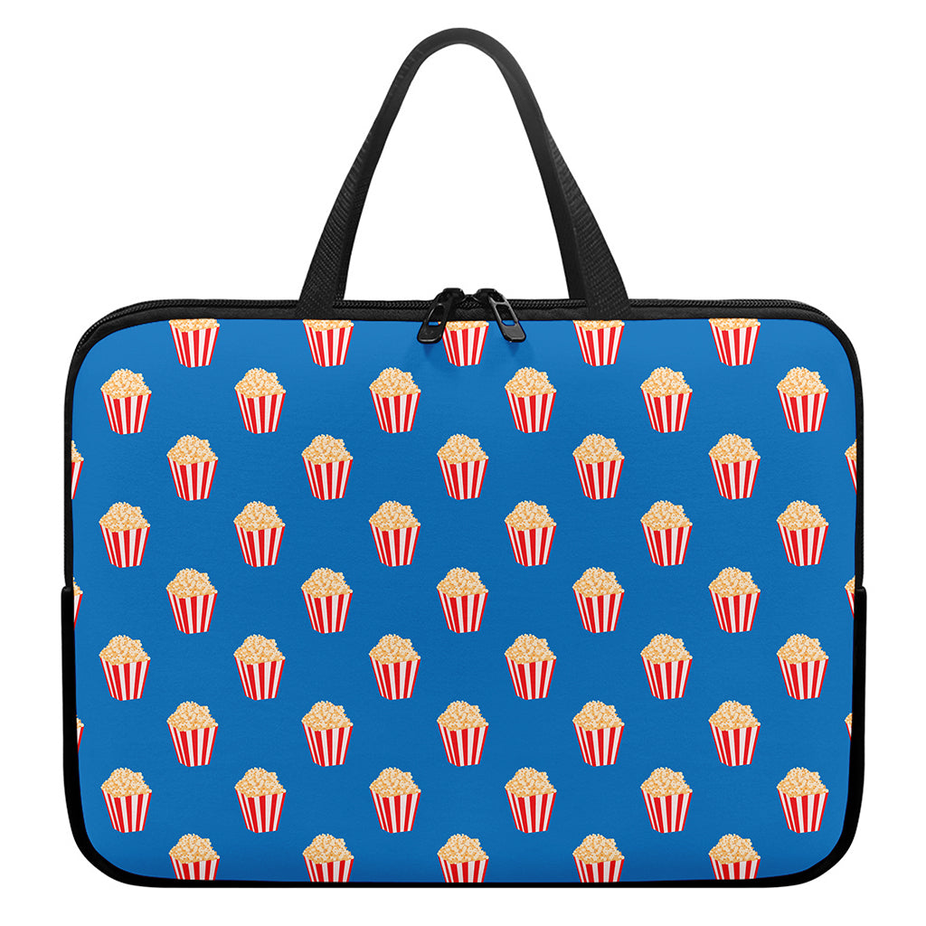 Popcorn Box Pattern Print Laptop Sleeve With Handle