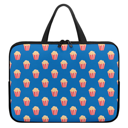 Popcorn Box Pattern Print Laptop Sleeve With Handle