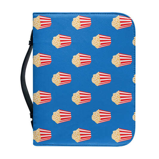 Popcorn Box Pattern Print Leather Bible Cover