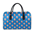 Popcorn Box Pattern Print Leather Duffel Bag
