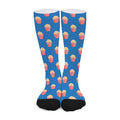 Popcorn Box Pattern Print Long Socks