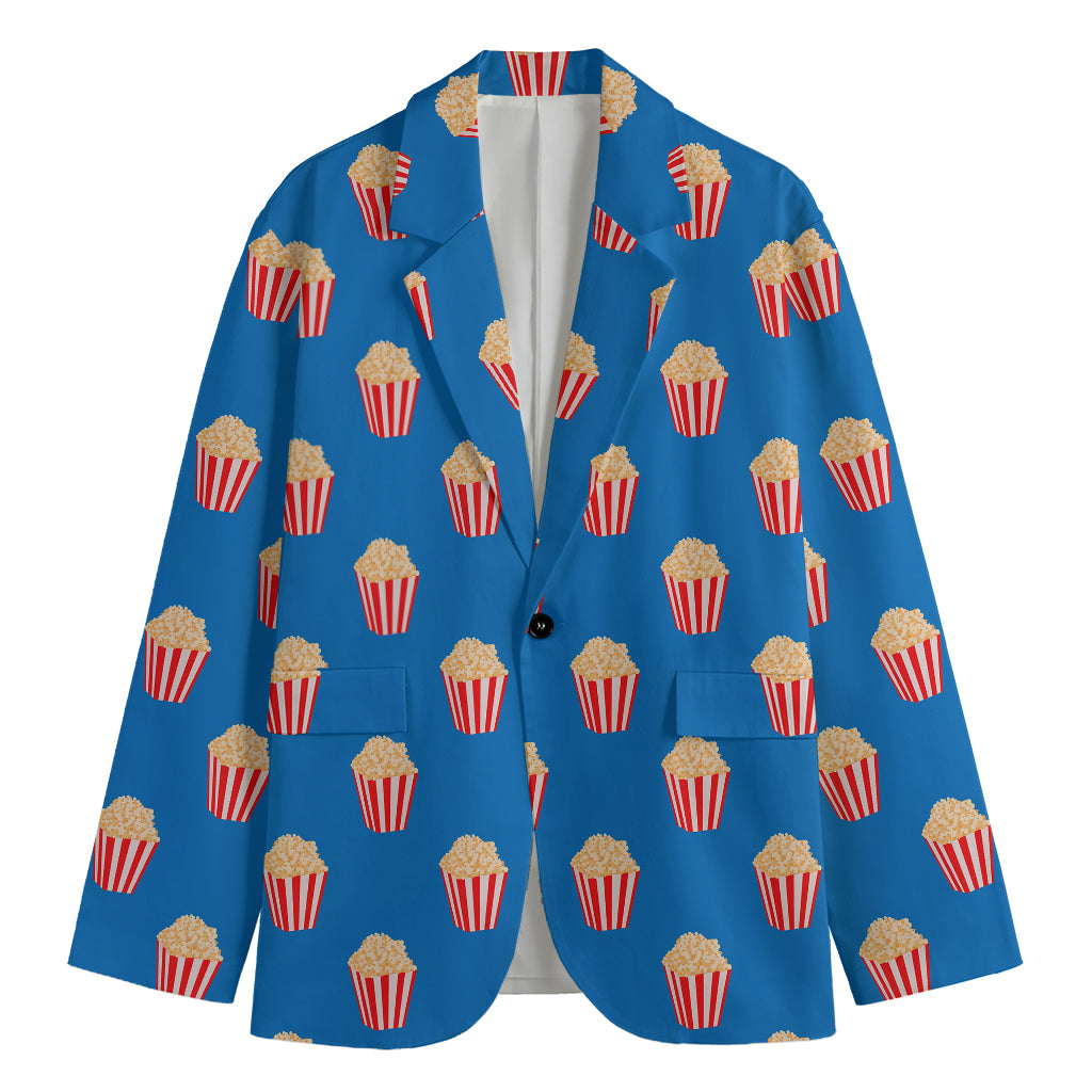 Popcorn Box Pattern Print Men's Blazer