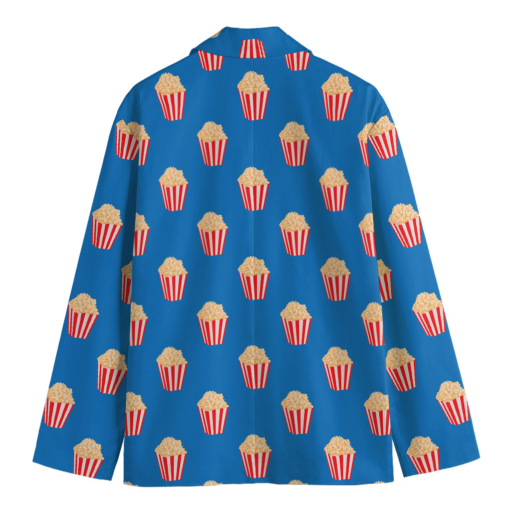 Popcorn Box Pattern Print Men's Cotton Blazer