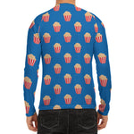 Popcorn Box Pattern Print Men's Long Sleeve Rash Guard