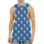 Popcorn Box Pattern Print Men's Muscle Tank Top