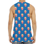 Popcorn Box Pattern Print Men's Muscle Tank Top