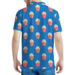 Popcorn Box Pattern Print Men's Polo Shirt