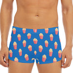 Popcorn Box Pattern Print Men's Short Boxer Briefs