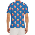 Popcorn Box Pattern Print Men's Short Sleeve Rash Guard