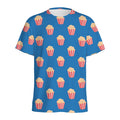 Popcorn Box Pattern Print Men's Athletic T-Shirt
