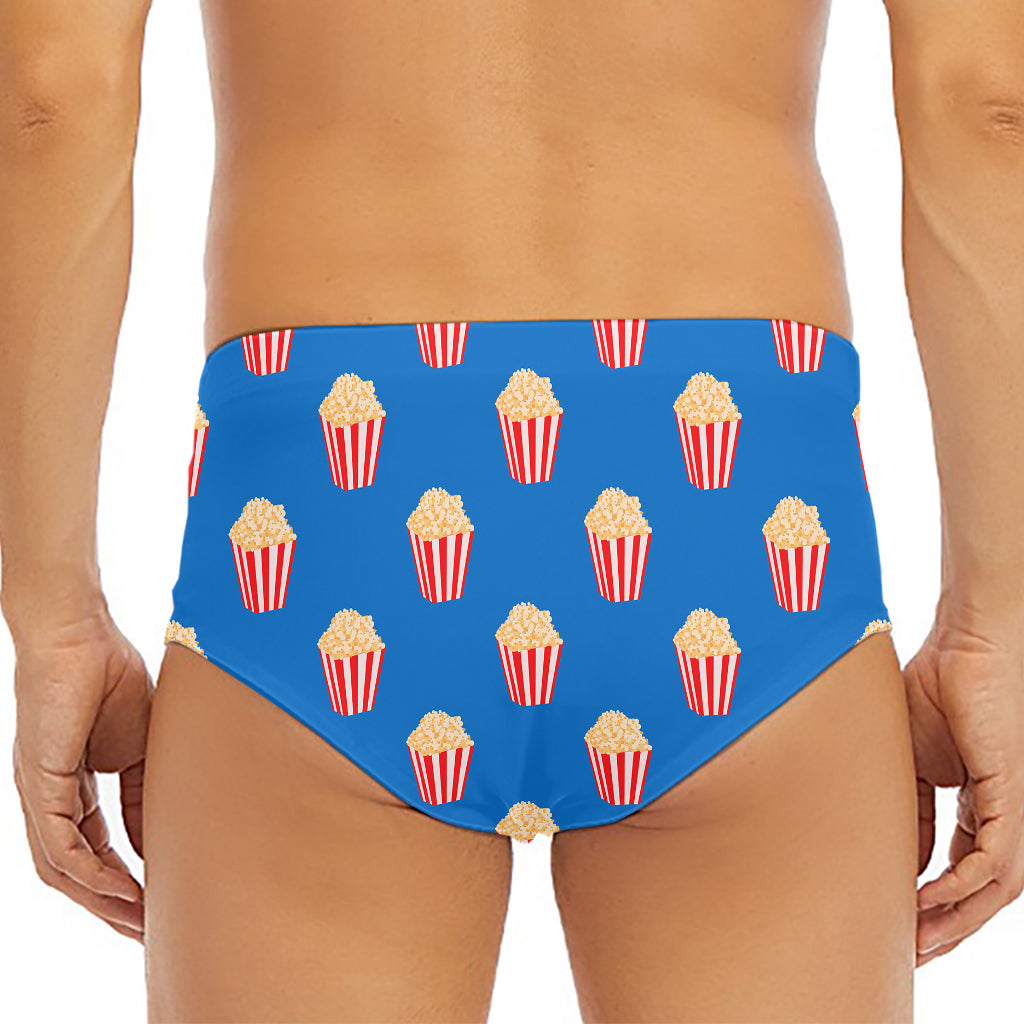 Popcorn Box Pattern Print Men's Triangle Swim Briefs
