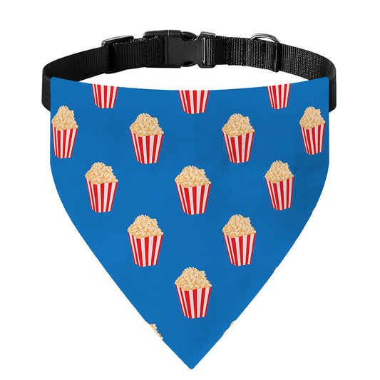 Popcorn Box Pattern Print Over The Collar Dog Bandana