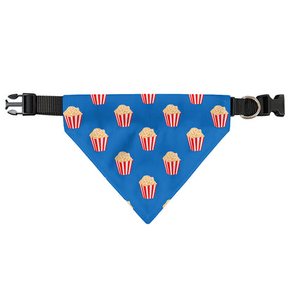 Popcorn Box Pattern Print Over The Collar Dog Bandana