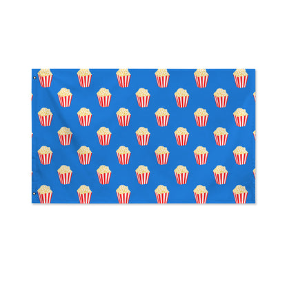 Popcorn Box Pattern Print Polyester Flag