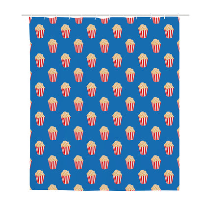 Popcorn Box Pattern Print Polyester Shower Curtain