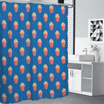 Popcorn Box Pattern Print Premium Shower Curtain