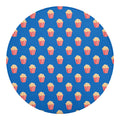 Popcorn Box Pattern Print Round Blanket