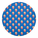 Popcorn Box Pattern Print Round Blanket