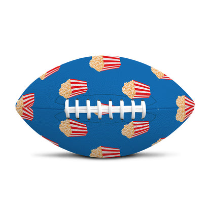 Popcorn Box Pattern Print Rugby Ball