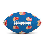 Popcorn Box Pattern Print Rugby Ball