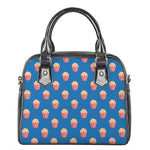 Popcorn Box Pattern Print Shoulder Handbag