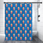 Popcorn Box Pattern Print Shower Curtain