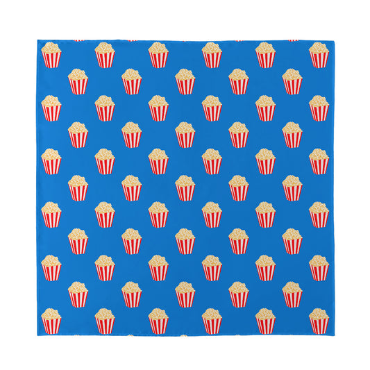 Popcorn Box Pattern Print Silk Bandana