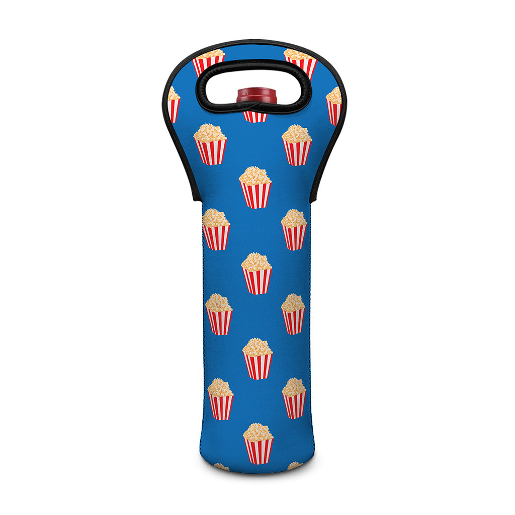 Popcorn Box Pattern Print Single Neoprene Wine Tote