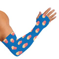 Popcorn Box Pattern Print Sun Protection Arm Sleeves