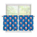 Popcorn Box Pattern Print Tier Curtains