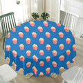 Popcorn Box Pattern Print Waterproof Round Tablecloth