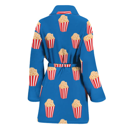 Popcorn Box Pattern Print Women's Bathrobe