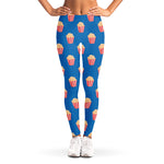 Popcorn Box Pattern Print Women's Leggings