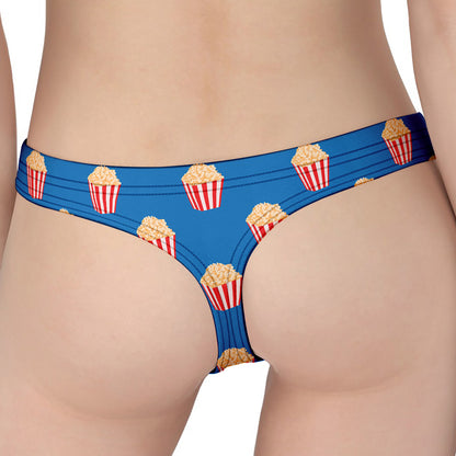 Popcorn Box Pattern Print Women's Thong