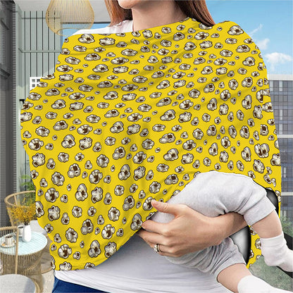 Popcorn Pattern Print Baby Seat Cover