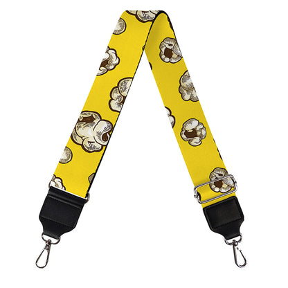 Popcorn Pattern Print Bag Strap