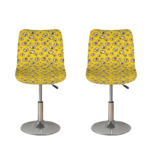 Popcorn Pattern Print Bar Stool Covers