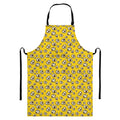 Popcorn Pattern Print Bib Apron With Pocket