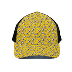 Popcorn Pattern Print Black Mesh Trucker Cap