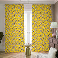 Popcorn Pattern Print Dimout Pencil Pleat Curtains