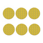 Popcorn Pattern Print Coaster Set