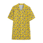 Popcorn Pattern Print Cotton Hawaiian Shirt