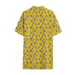 Popcorn Pattern Print Cotton Hawaiian Shirt