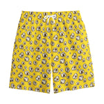 Popcorn Pattern Print Cotton Shorts